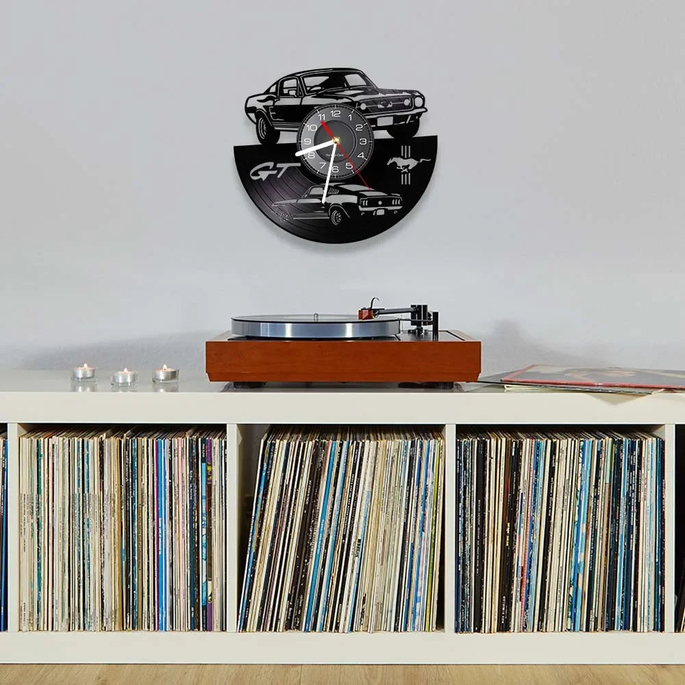 Horloge Voiture | Vinyle Mustang