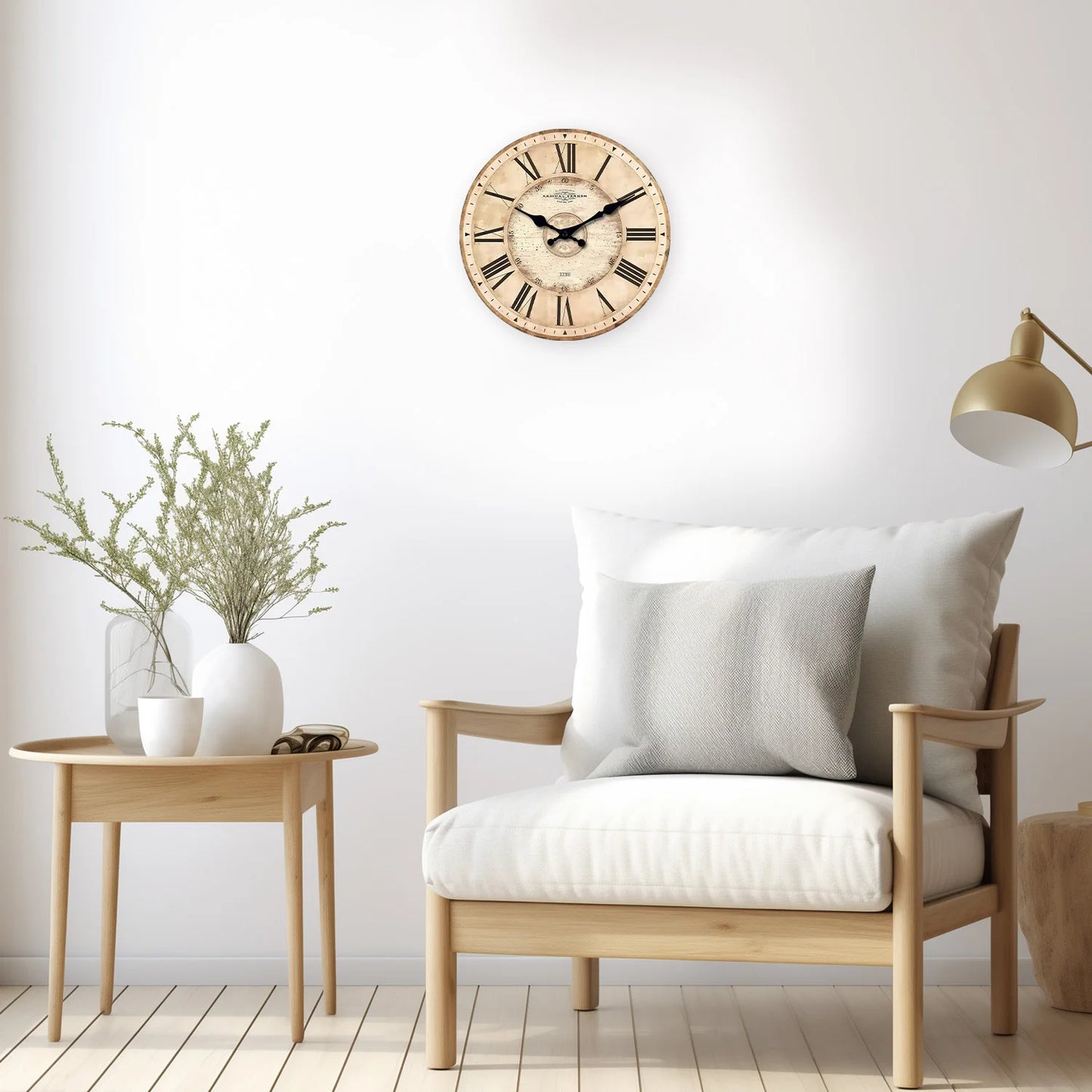 Horloge Murale Salon | Chiffres Romains