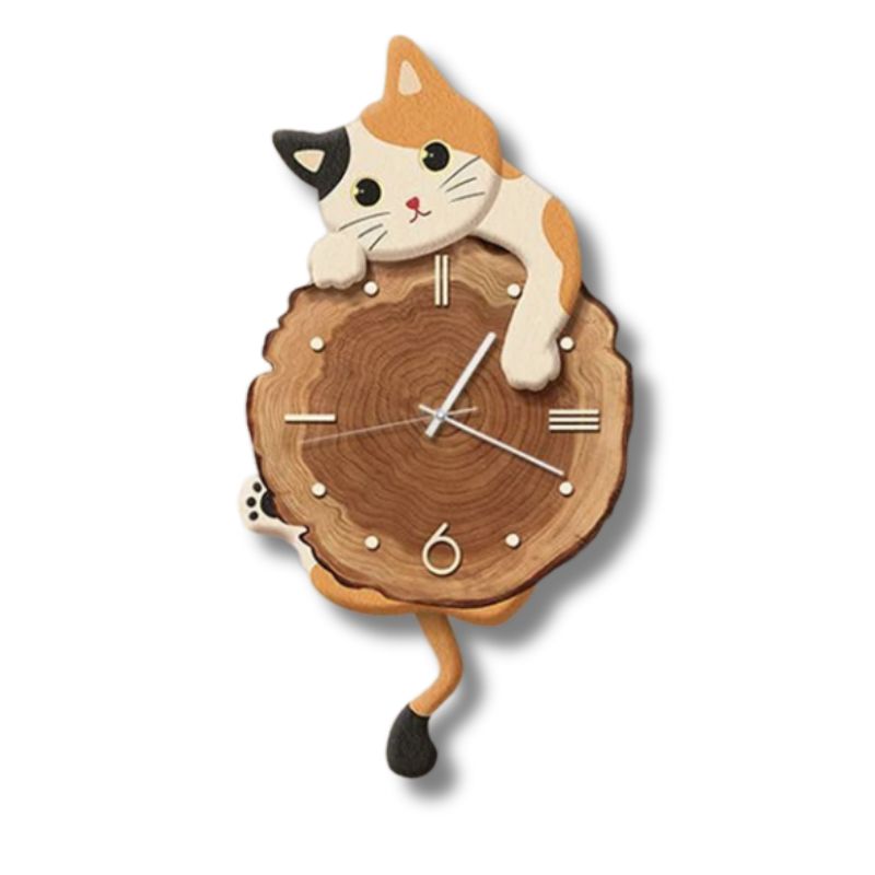 Horloge Murale Décorative | Chat