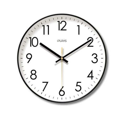 Horloge Murale Moderne | Noir & Blanc