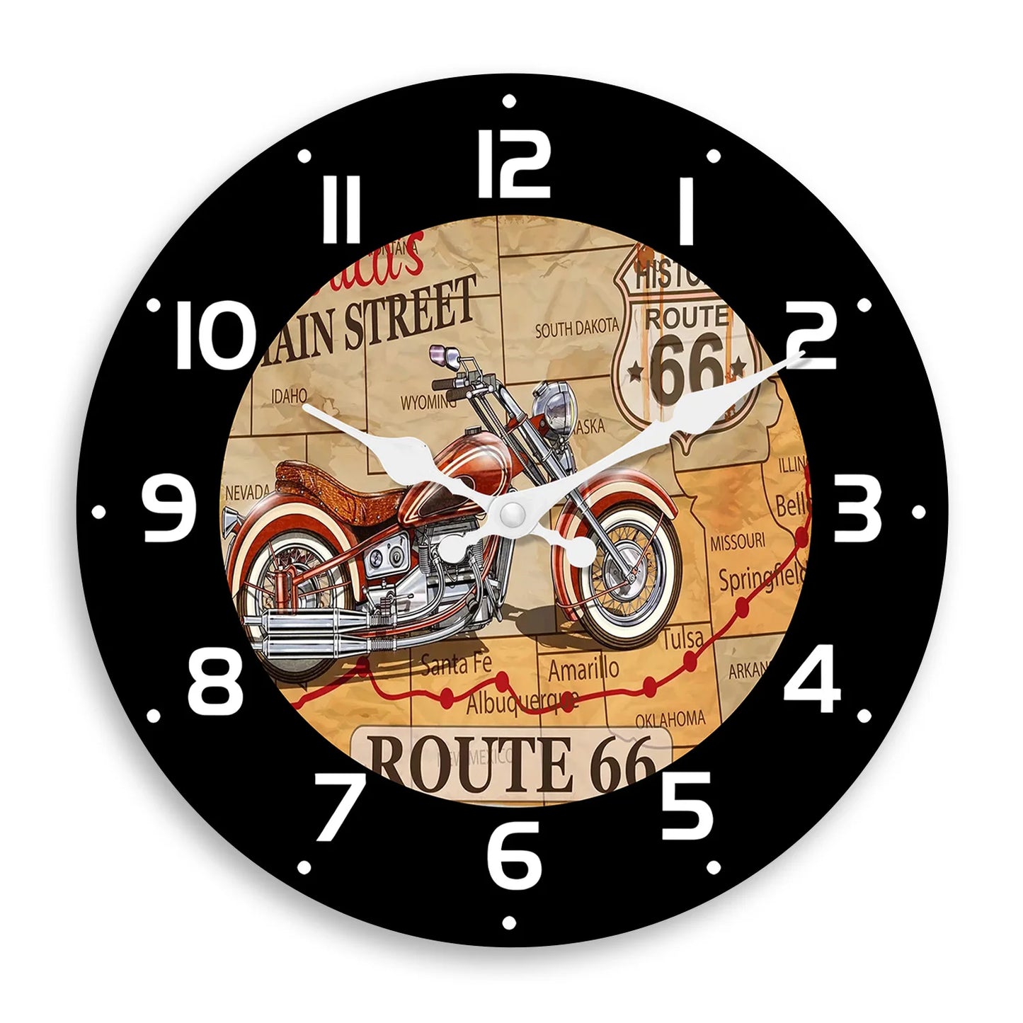 Horloge Murale Moto | Route 66