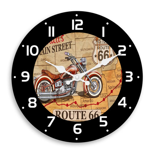 Horloge Murale Moto | Route 66
