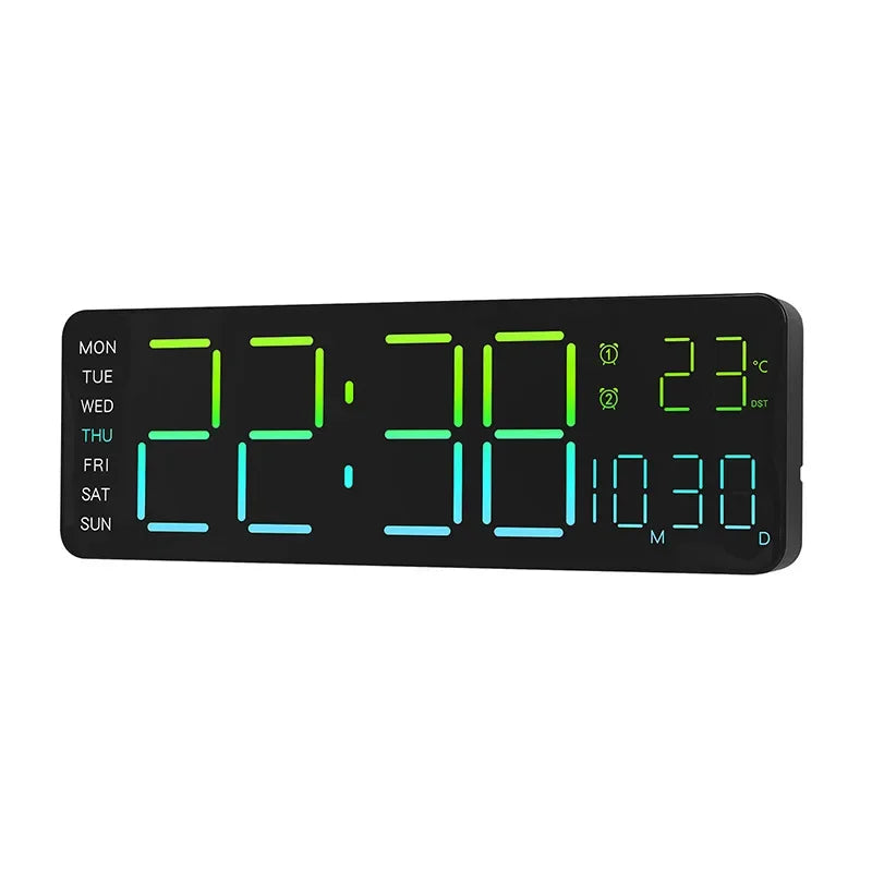 Horloge Numérique Design | Ambiance Colorée