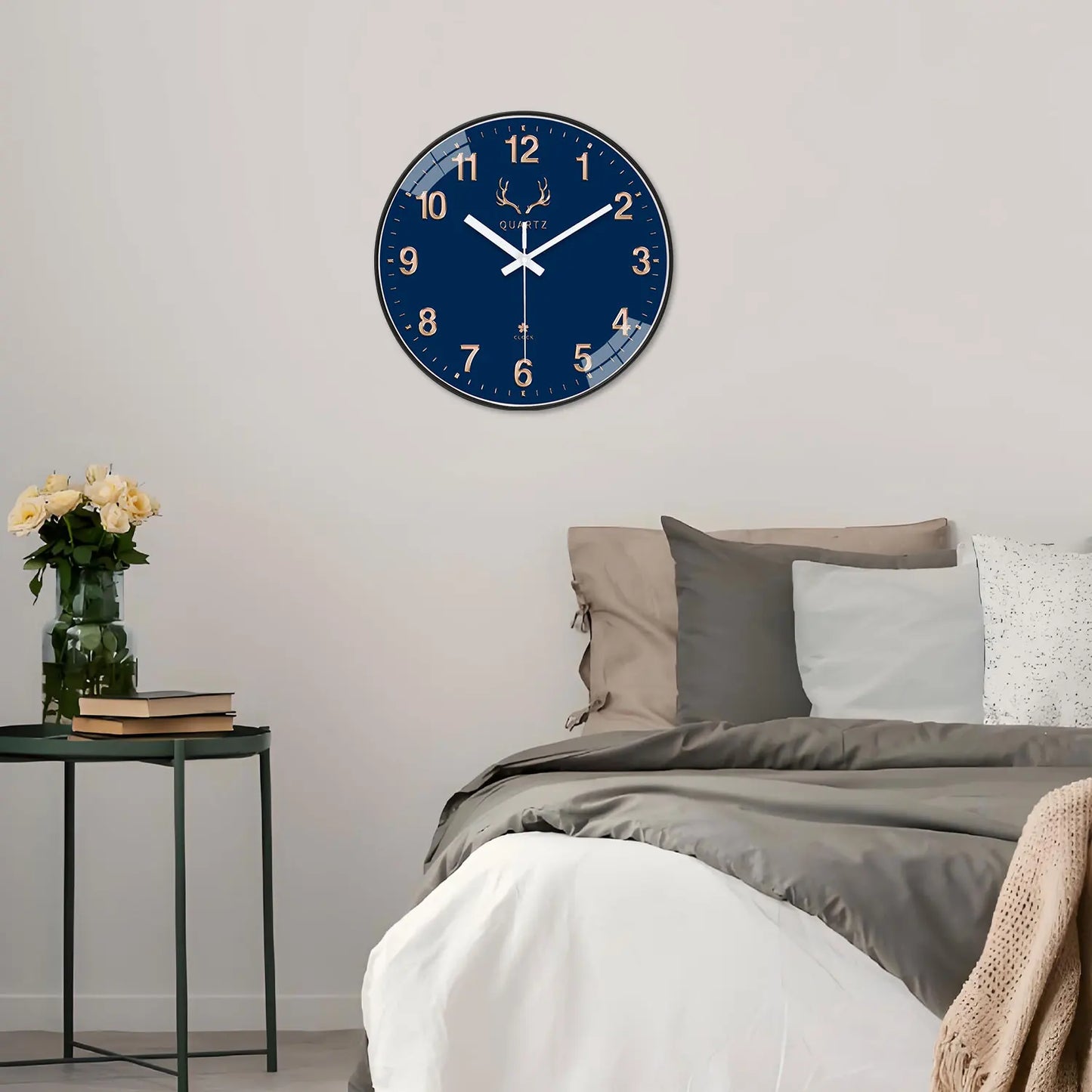 Horloge Murale Bleu | Nuit & Doré