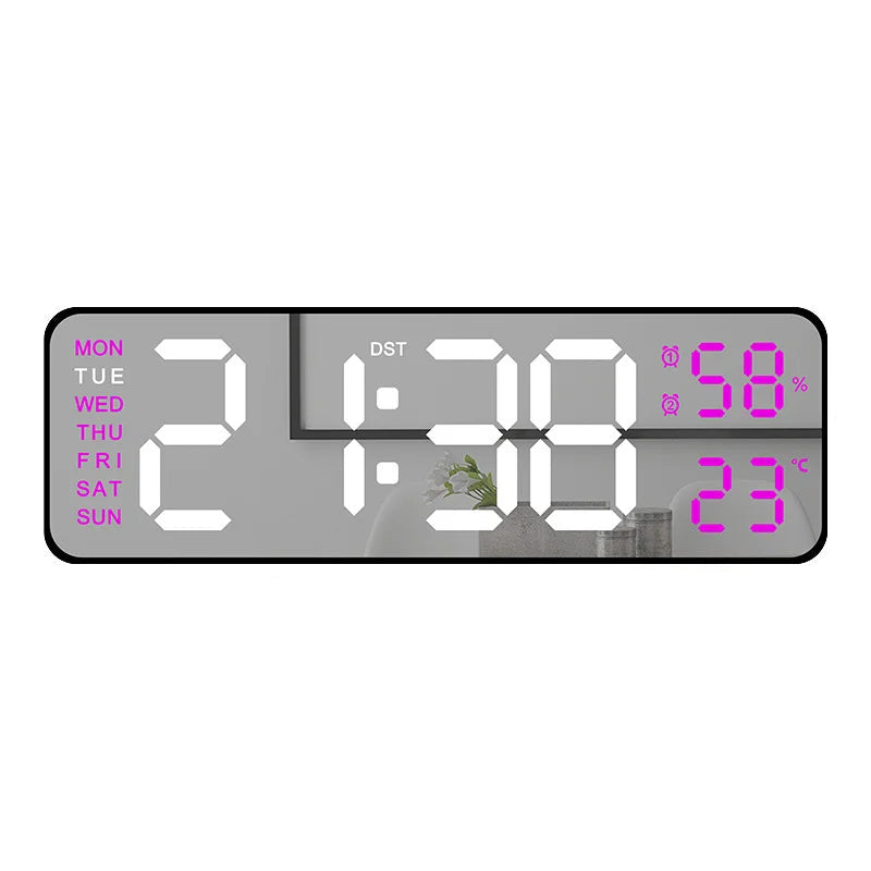 Horloge Numérique LED | Miroir