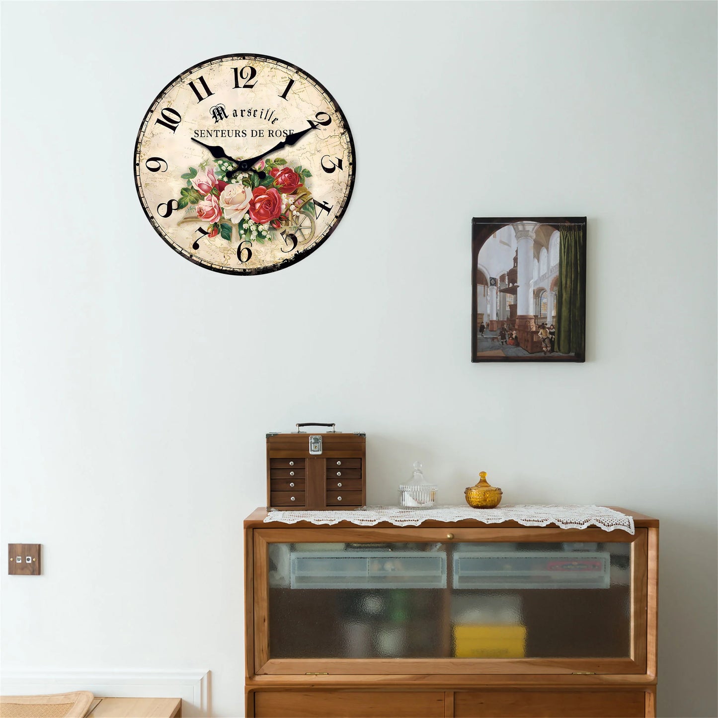 Horloge Murale Décorative | Fleuris