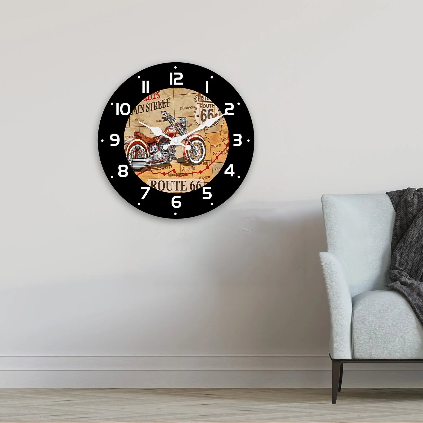 Horloge Murale Moto | Route 66