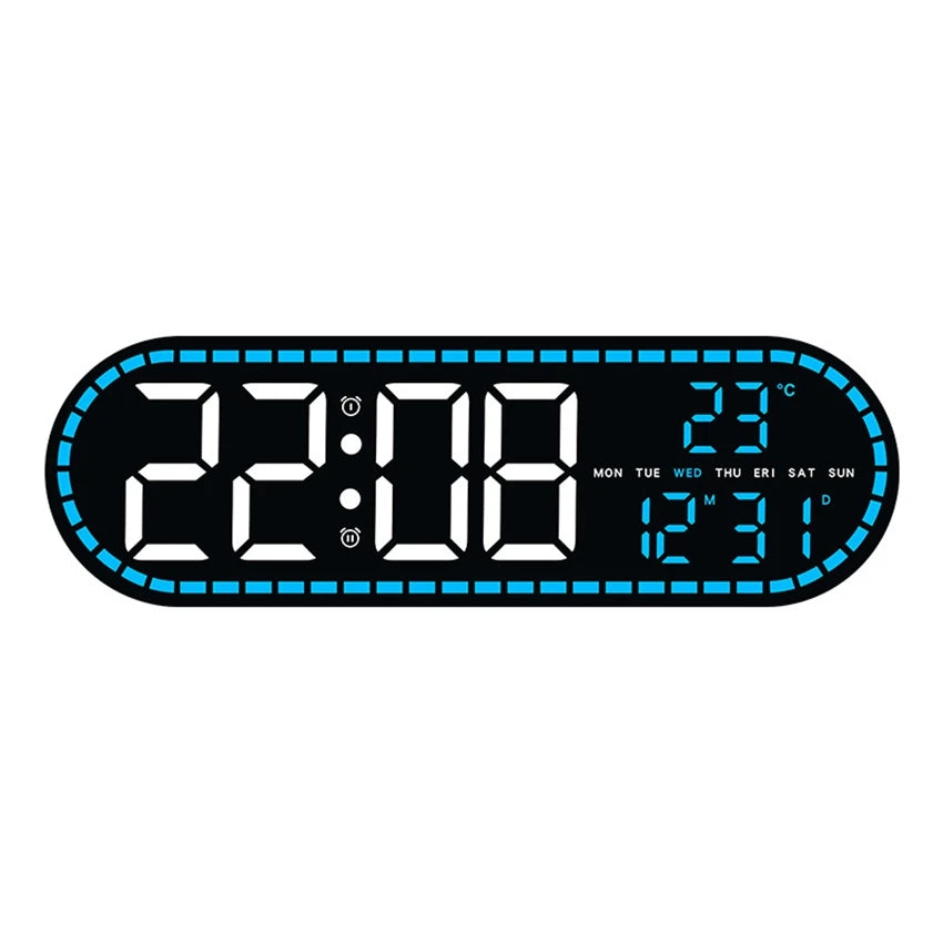 Horloge Numérique LED | Grand Affichage Digital