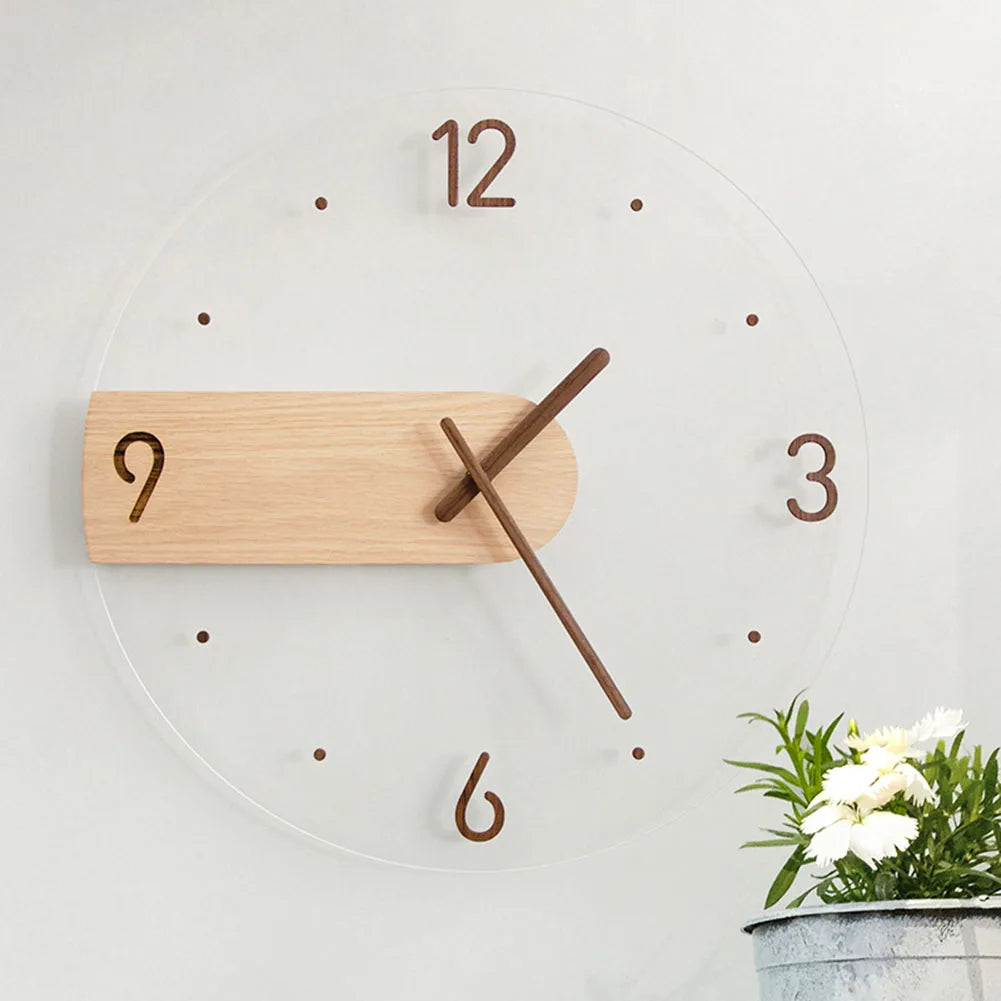 Horloge Murale Scandinave | Bois sobre