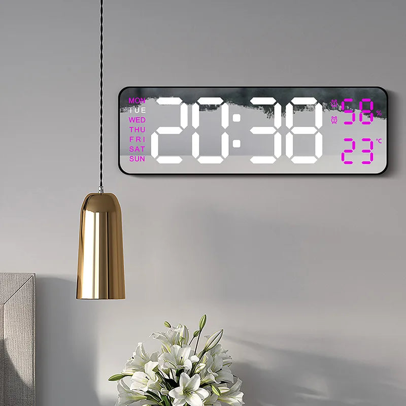 Horloge Numérique LED | Miroir