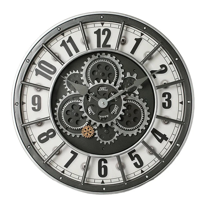 Horloge Murale Industrielle | Engrenages