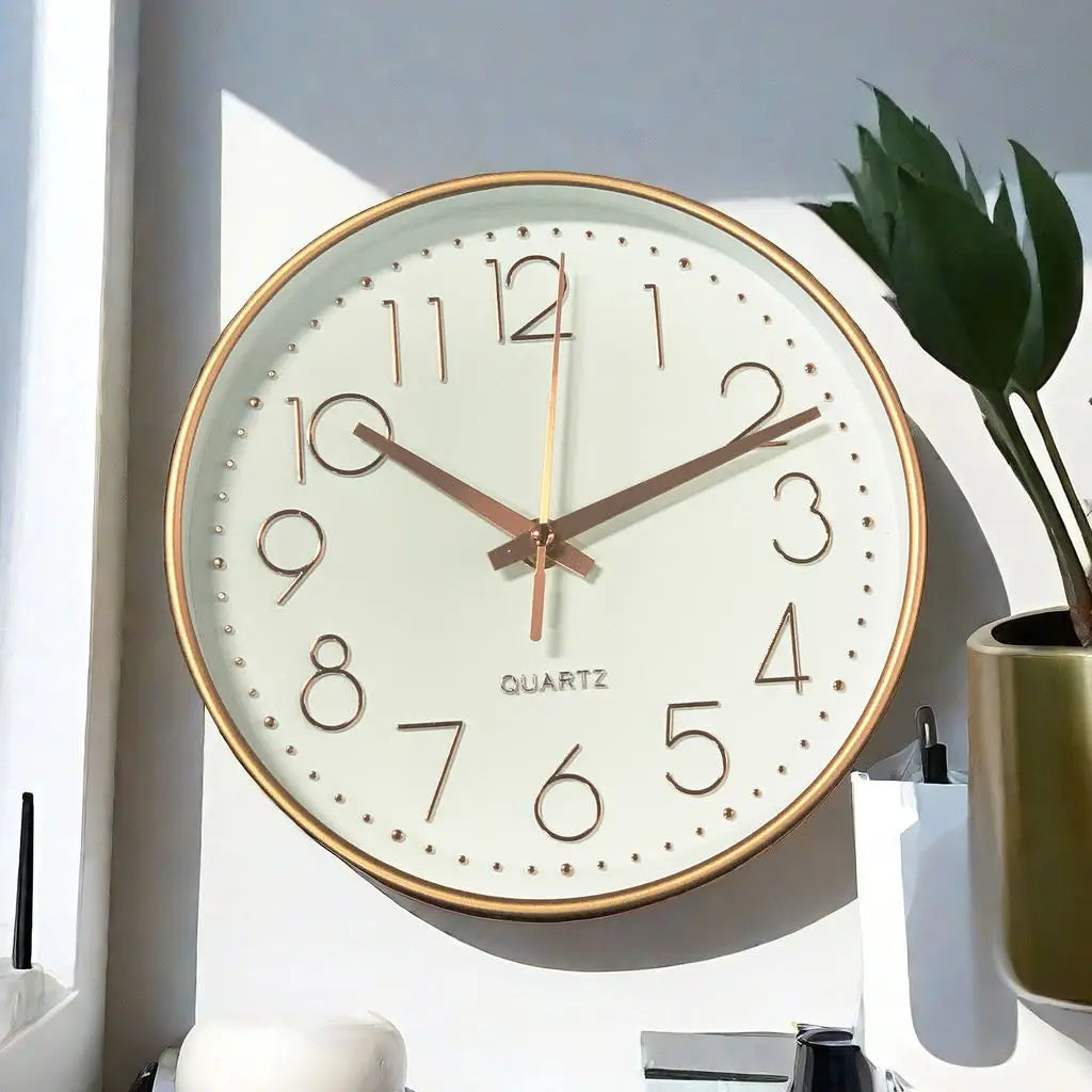 Horloge Murale Dorée | Classique