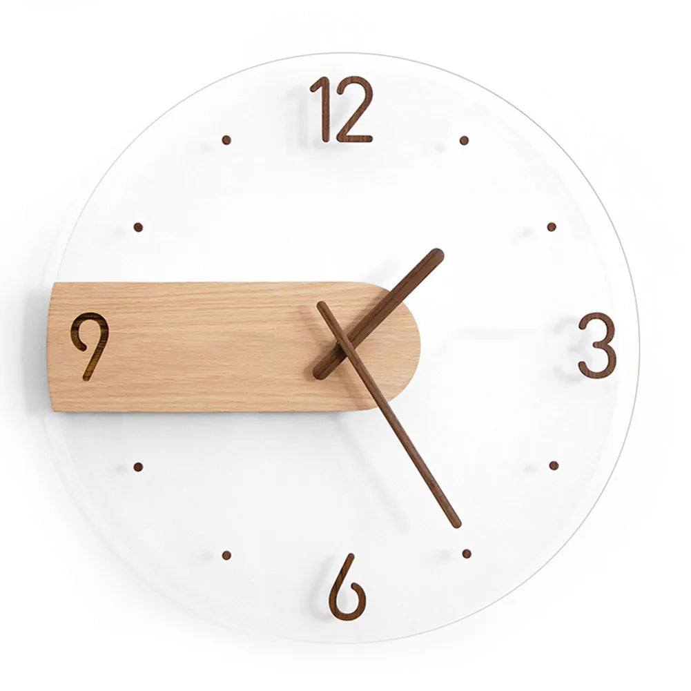Horloge Murale Scandinave | Bois sobre