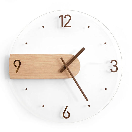 Horloge Murale Scandinave | Bois sobre