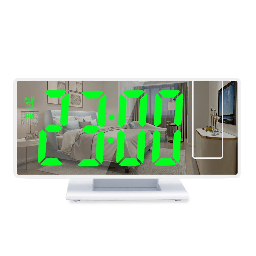 Horloge Numérique chambre | Réveil LED Projecteur