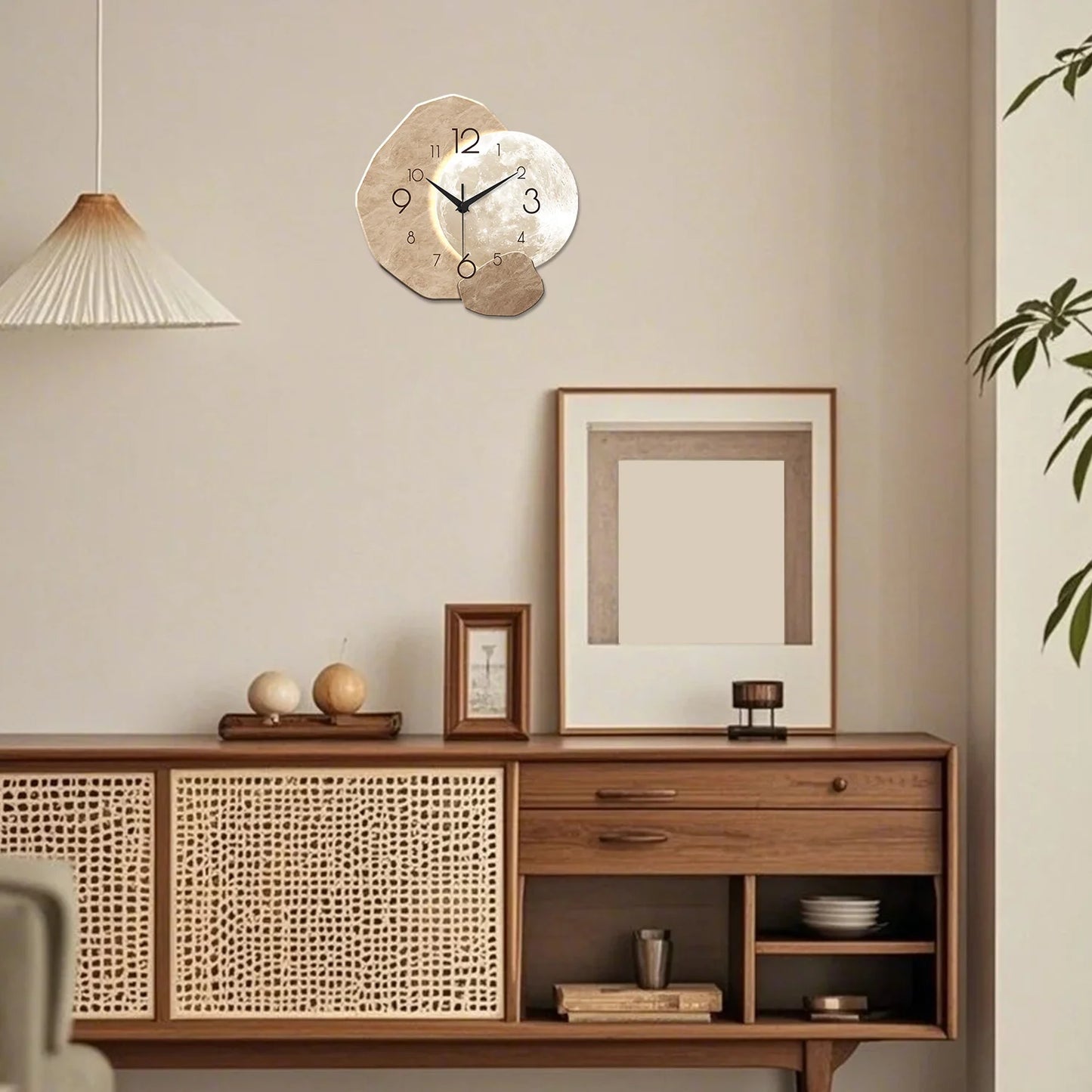 Horloge Murale Design | Artistique Lune