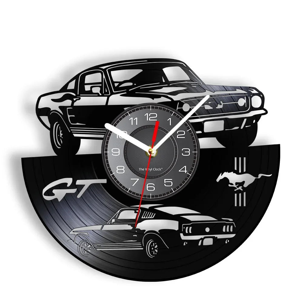 Horloge Voiture | Vinyle Mustang