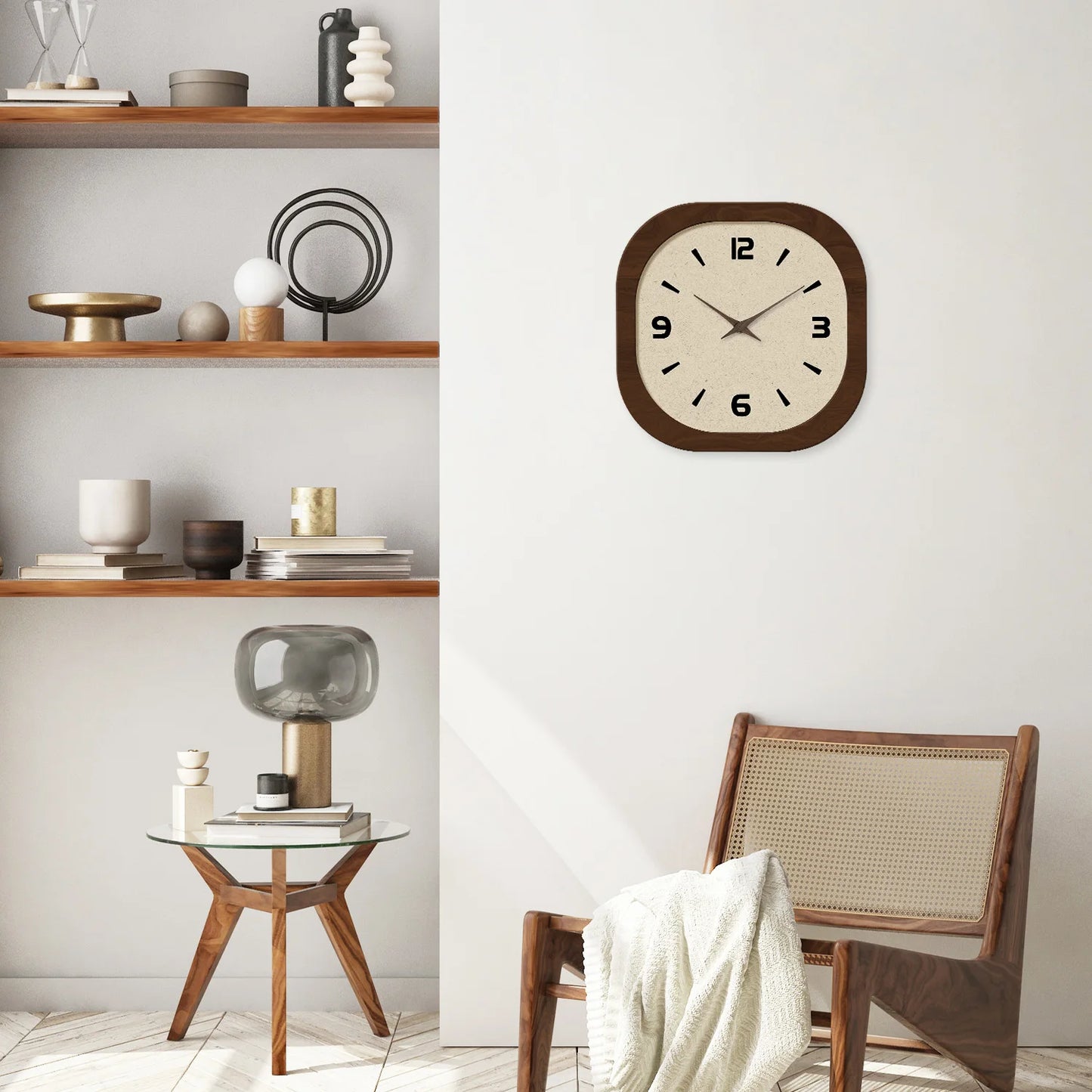 Horloge Murale Vintage | Carré