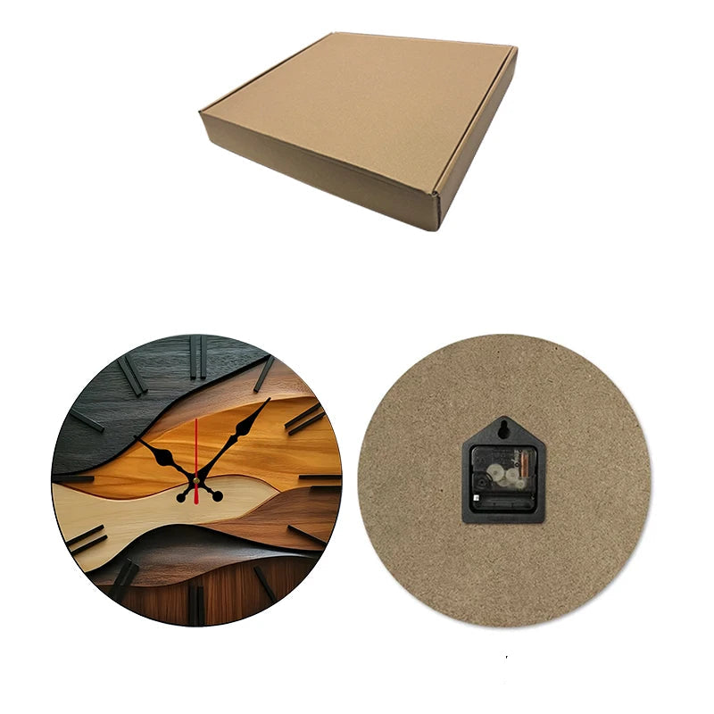 Horloge Bureau | Bois Ondulé