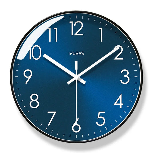 Horloge Murale Moderne | Bleu Noir