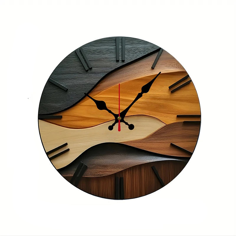 Horloge Bureau | Bois Ondulé