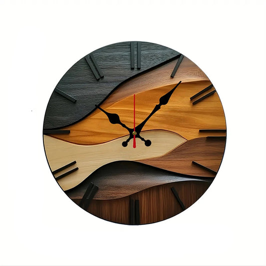 Horloge Bureau | Bois Ondulé