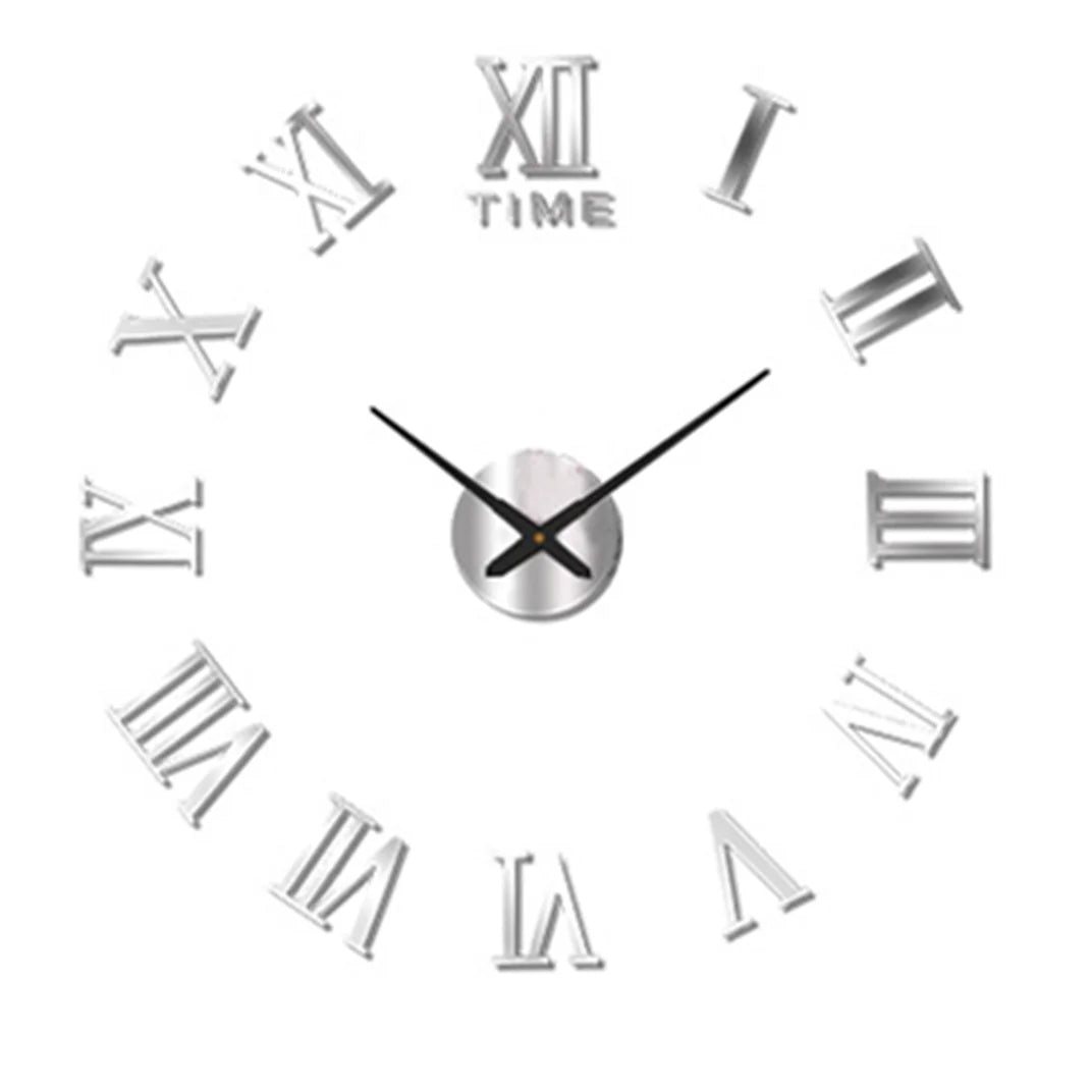 Grande Horloge Murale |Chiffres Adhésifs