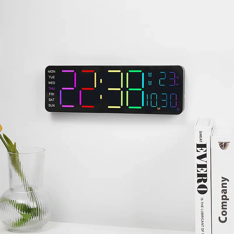 Horloge Numérique Design | Ambiance Colorée