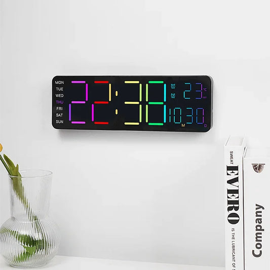 Horloge Numérique Design | Ambiance Colorée