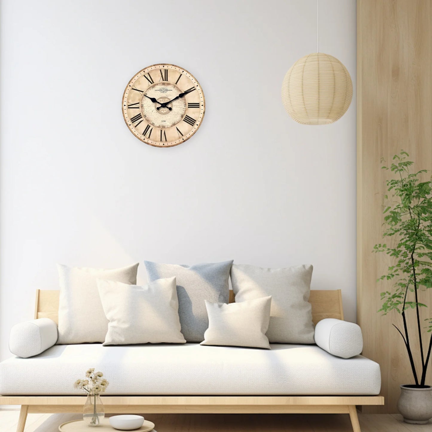 Horloge Murale Salon | Chiffres Romains