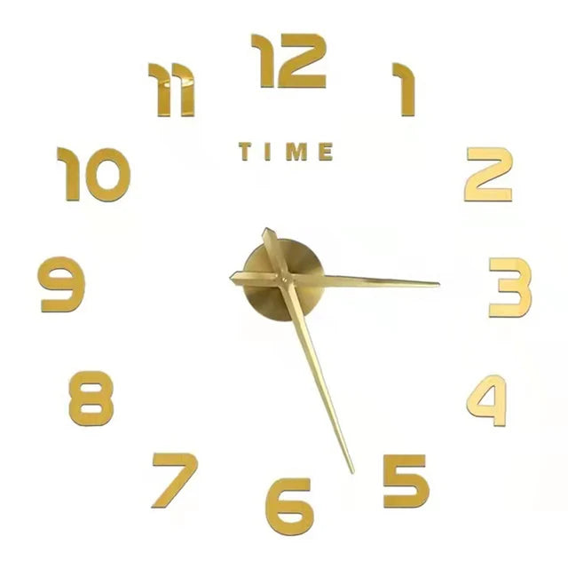 Grande Horloge Murale |Chiffres Adhésifs